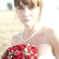 Wedding bride with flowers